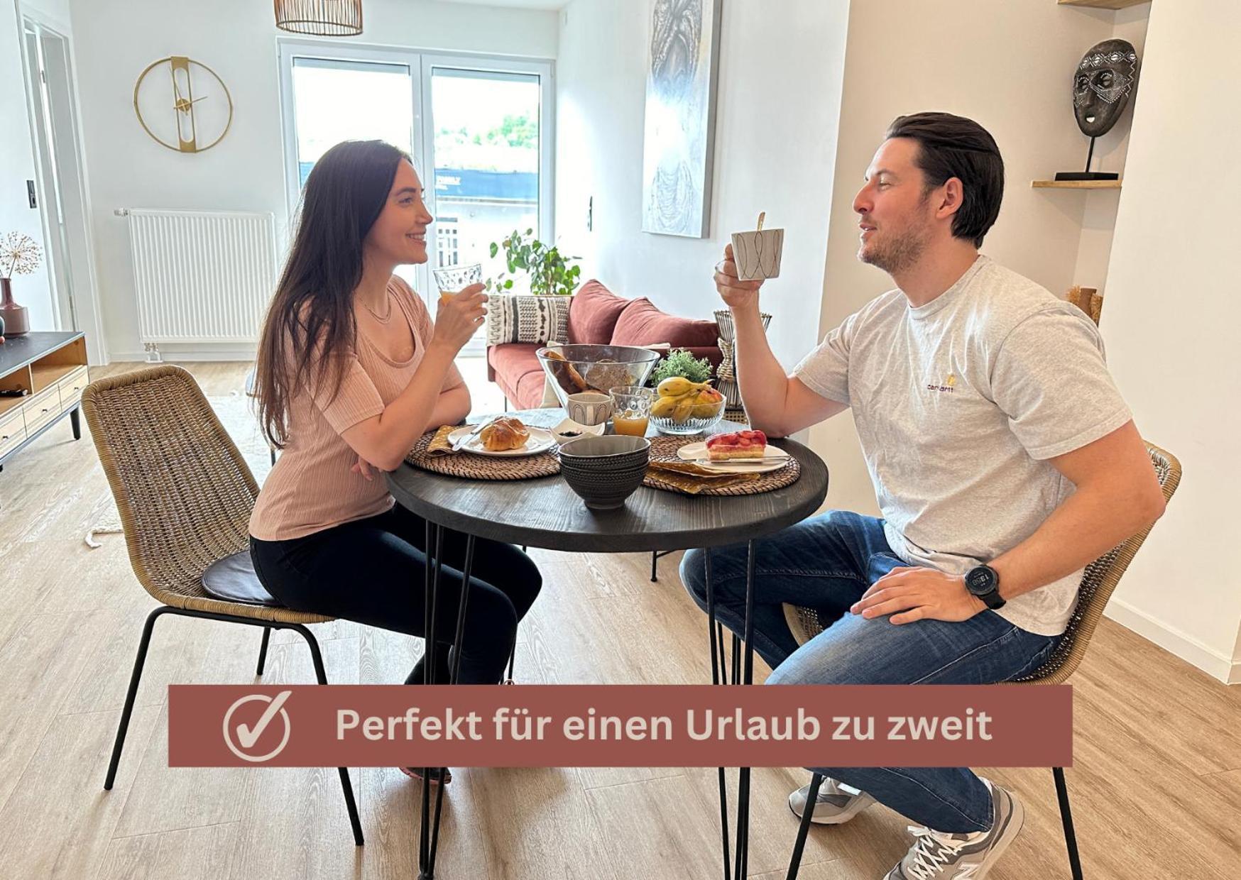 African-Style Apartment - Stadtnah, Parkplatz, E-Ladestation Fuer Auto & Fahrraeder, Gitterbox Fuer Fahrraeder, Fitnessstudio Koblencja Zewnętrze zdjęcie